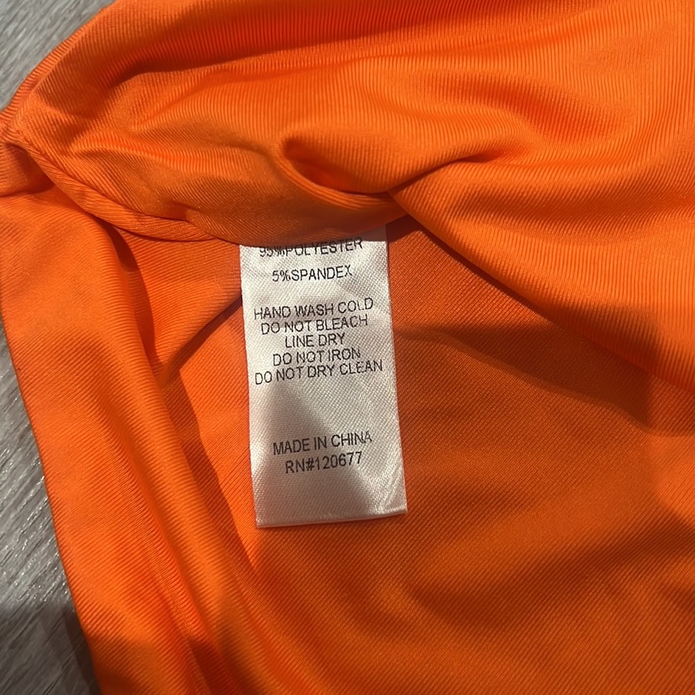 NEON ORANGE BODYSUIT - Picture 5 of 6